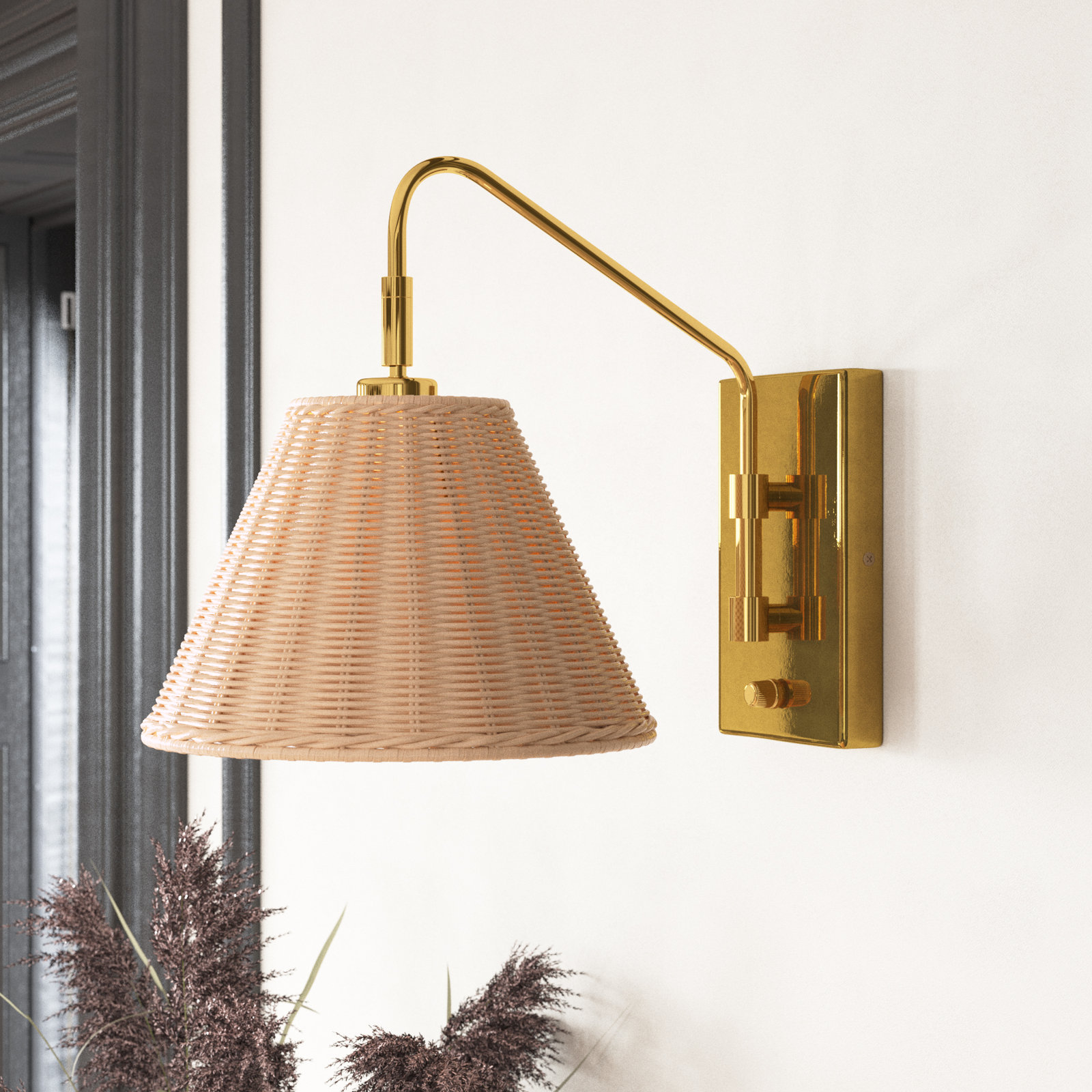 Maebel Single Light Armed Sconce