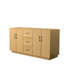 Ensemble de meuble-lavabo double autoportant 66 po avec plateau en marbre Elan TK-108351865-108351866-108351867
