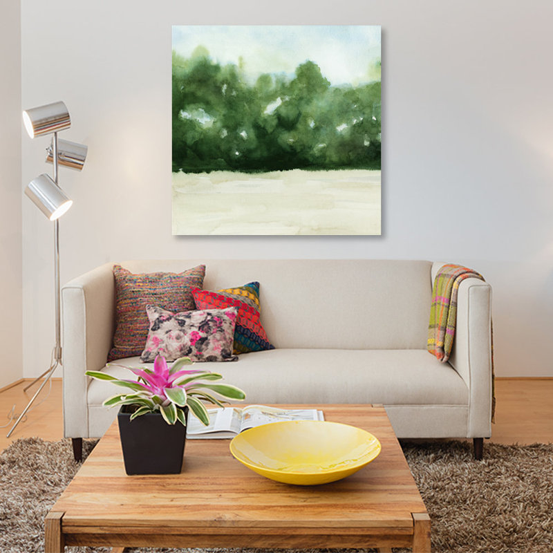 «Loose Landscape I», reproduction sur toile, H 18 po x l 18 po x P 1,5 po, Toile tendue, Pas de tapis