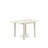 3 Piece Dining Room Table Set Contains a Rectangle Kitchen Table with Dropleaf and 2 Dining Chairs, Linen White-770660314-770660319-770660318