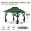 Pavillon de jardin escamotable 13 pi L 13 pi. D Patio en métal-86611663