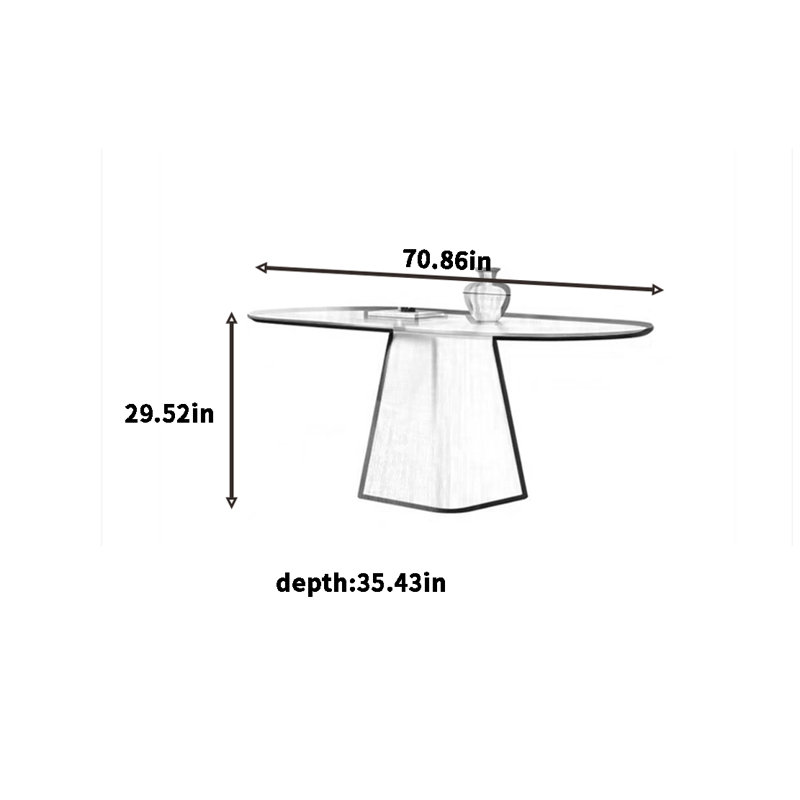 Durique, H 29,52 po x L 70,86 po x l 35,43 po