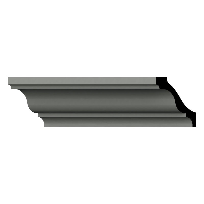 Adeline 96" Gray Polyurethane Crown Moulding