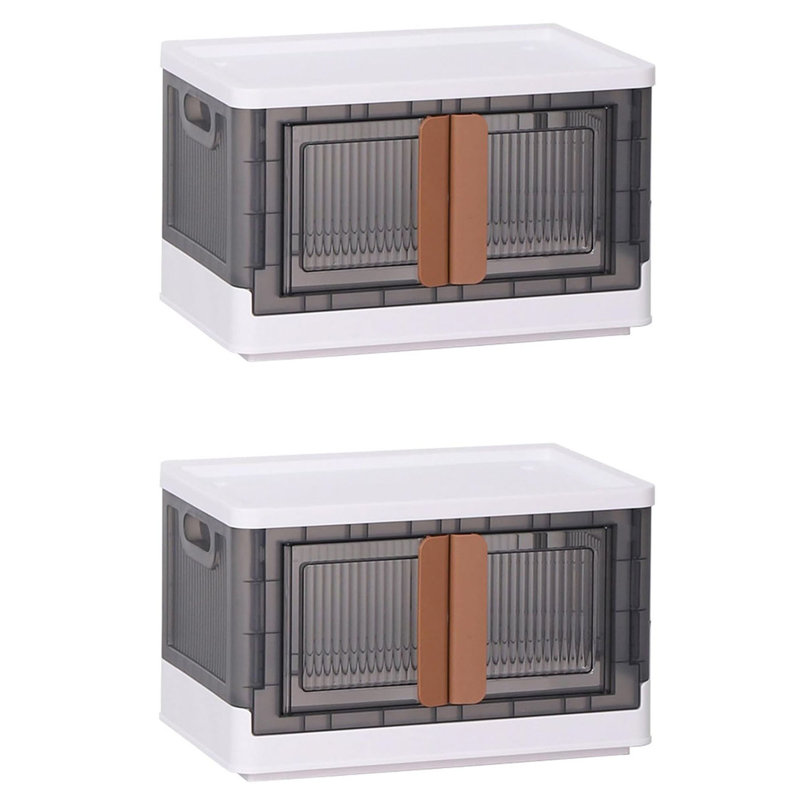 Armoire de rangement pliante en plastique 8,45 gallons (paquet de 2)