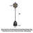 American-style vintage vertical floor clock