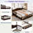 Elegant Extendable Anelma Daybed With Two Storage Drawers And Twin Size Trundle-1159502414