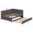 Upholstered Daybed With Trundle-1158625624