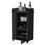 Chariot-bar avec porte en verre et roulettes Willow Park-120242374