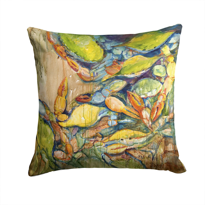 Coussin intérieur/extérieur crabes crabes Jubilee, H 14 po x l 14 po x P 4 po