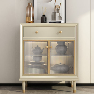 Light luxury solid wood simple storage cabinet