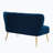 Fabric 46.47'' Reception Loveseat