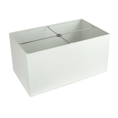 8.5 in. H x 16 in. W Linen and Polyester Rectangle Lamp Shade