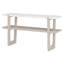 Narrow Console Table with Marble Effect Top, Retro Entryway Table with Open Shelf-1205398480