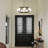 12-light Mid Century Modern Bubble Black And Gold  Light Fixtures Sputnik Chandelier For Kitchen Dining Room