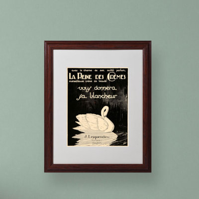 « lesquendieu cremes », affiche rétro sur toile encadrée