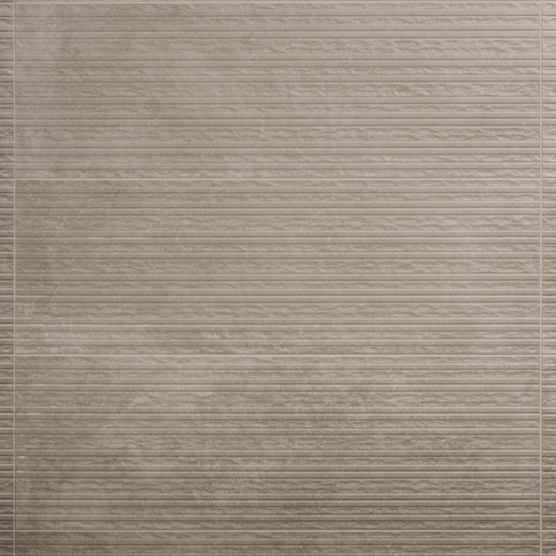 Stoneside 12x36 Textured Matte Ceramic Tile, Cream Beige
