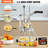 VEVOR 7 - Piece Stainless Steel Chopper / Dicer Set