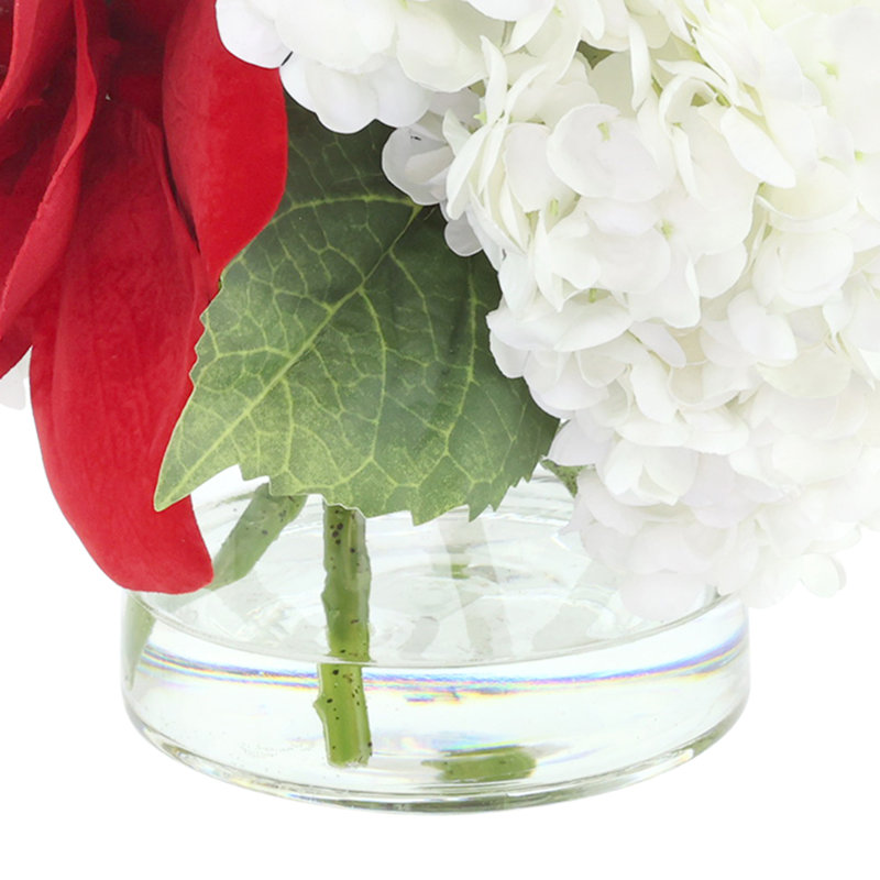 Holiday Magnolia Arrangement with Hydranges and Bows