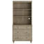 Armoire de cuisine de 72,1 po de hauteur avec 3 tiroirs et tablettes réglables, gris délavé