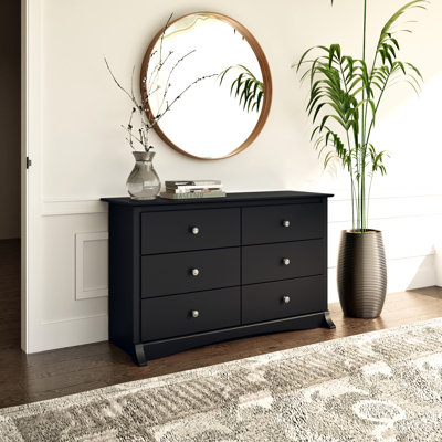 Wahhaj Compact 6 Drawer 48" W Double Dresser