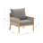 Acacia Wood Patio Chair With Rope Accent-136335223