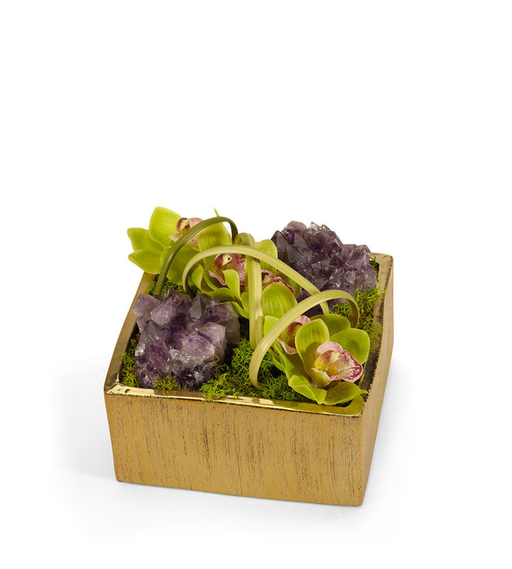 Orchid Arrangement in Planter
