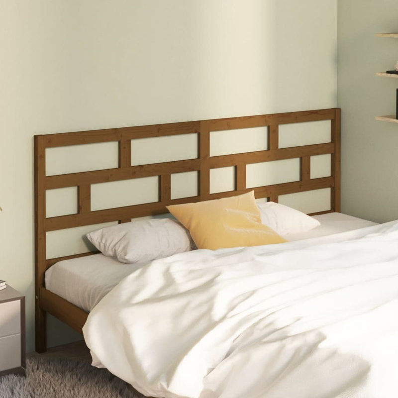 Macintyre Solid Wood Headboard, Brown, 100cm H x 206cm W x 4cm D