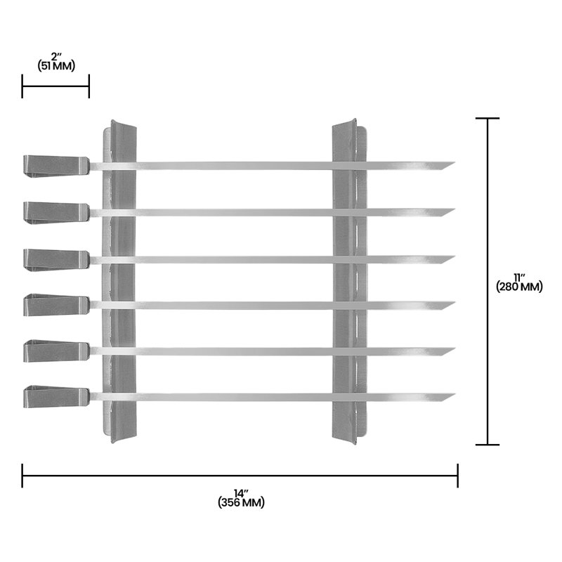 Brochettes en acier inoxydable et kebabs shish chichekébab gril