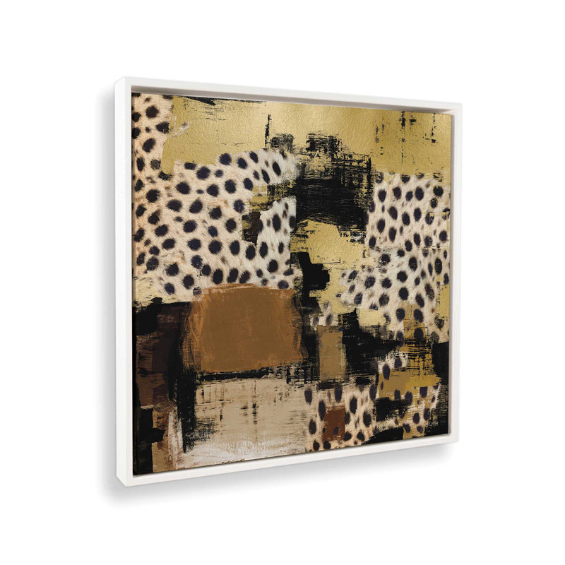 «Abstract Safari III» par Amber Sterling, reproduction d'art, Toile avec cadre, L 20 po x H 20 po, Blanc