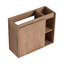 Meuble-lavabo mural 24 po avec lavabo en céramique blanche et porte à fermeture en douceur, emballage KD
