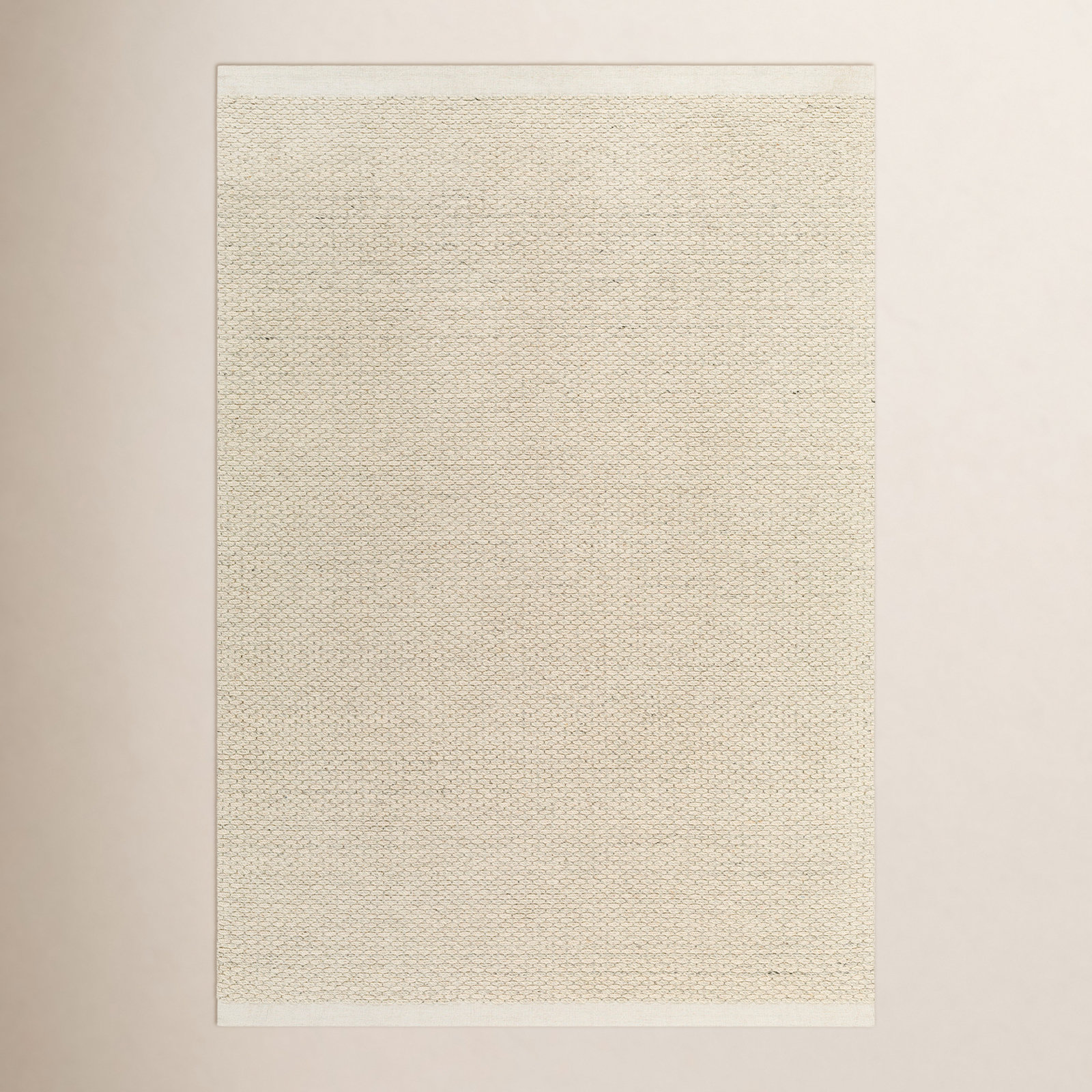 Rylee Hand-Woven Beige Rug, Rectangle 2' x 3'