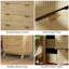 Commode Closet, commode double 4 tiroirs pour chambre à coucher