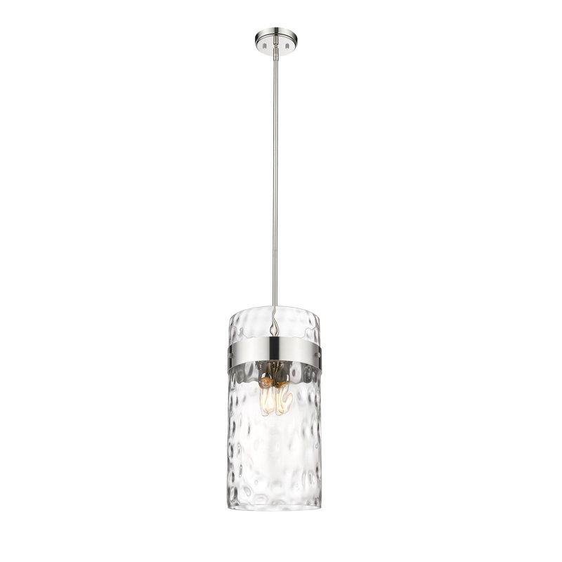 Luminaire suspendu 4 lumières Aultman, Nickel poli