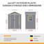 Plastic Outdoor Garden Storage Shed-1935053539