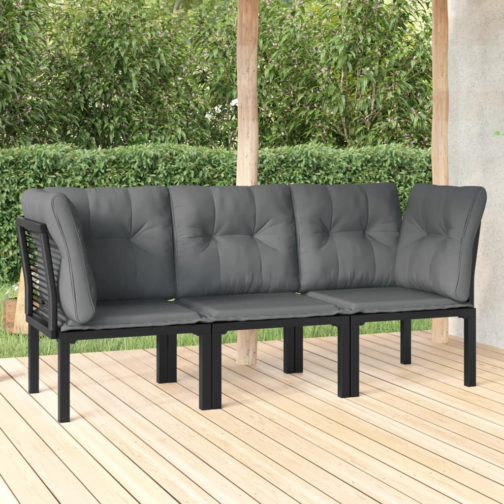 3-Sitzer Lounge-Set Landynn aus Polyrattan