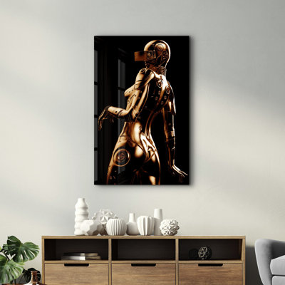 Elegant Tempered Glass Wall Art Painting 100% Tempered Glass, Thickness: 0.16 inches | UV Printed for Vibrant Colors & Durability | Perfect for Home Decor & Modern Aesthetics