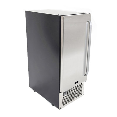 Whynter built-in Ice Maker Machine 15 Inch Wide Stainless Steel UIM-502SS Under-Counter 80 Lb/Day with NSF Inline Water Filter