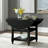 Bristol Point Extendable Round Solid Wood Base Dining Table-763998201