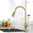 Touch Kitchen Faucet With Pull Down Sprayer-116628609