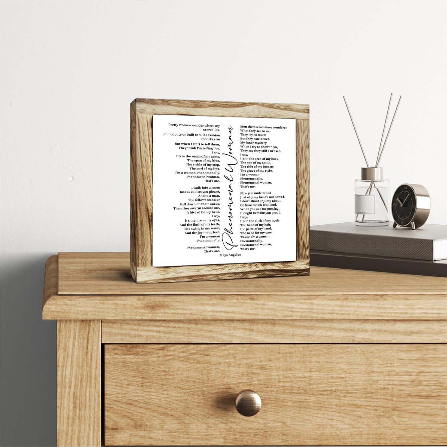 Ophelia & Co. Inspirational Wood Sign, Rustic Desk Decor, Home Accent