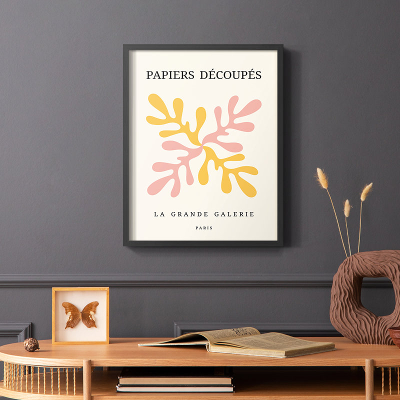 Matisse CDI, reproduction encadrée - bois massif, Cadre simple noir, H 10 po x l 8 po