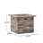 40,000 Fire Pit, 32'' Square, Grey Concrete Top, Build Stone Square , Lightweight Concrete, No Assembly