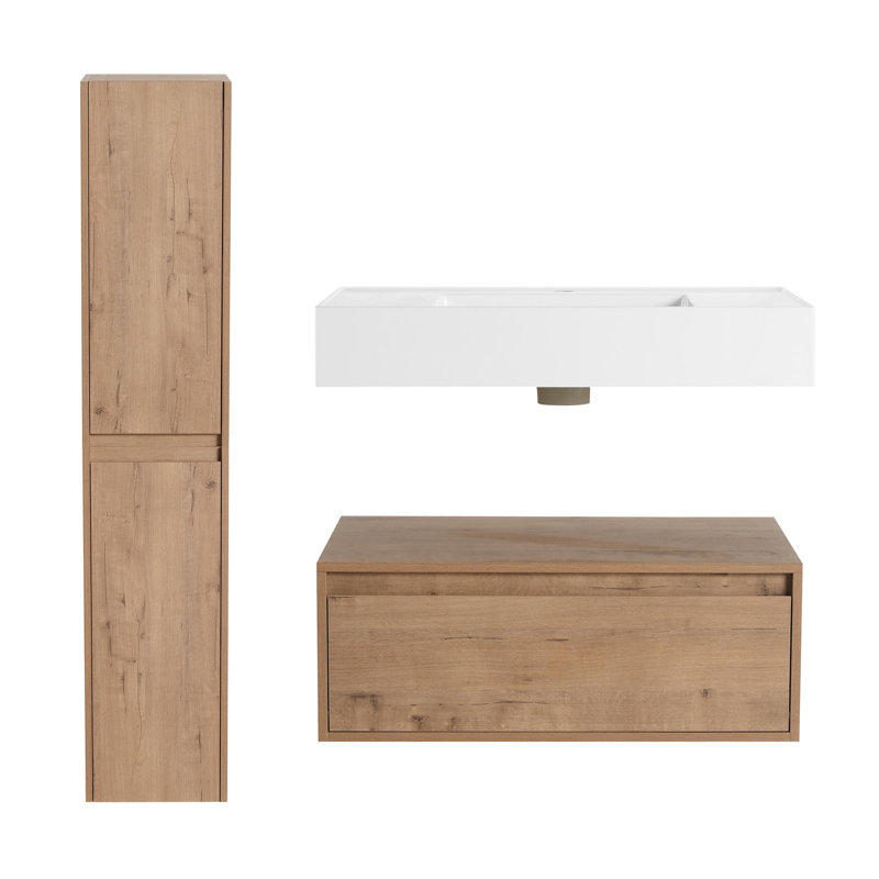 Meuble-lavabo 30 po avec lavabo en résine