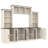 Farmhouse 88"W Entertainment Center With Charging Station-1707955829