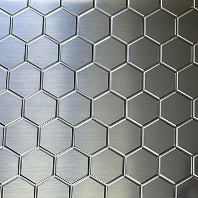 Hex 2 ft. x 8 ft. PVC Glue-Up Backsplash Panels