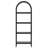 70.86" Tall 4-Tier Black Industrial Arched Open Bookshelf Storage Rack For Office, Bedroom, Kitchen