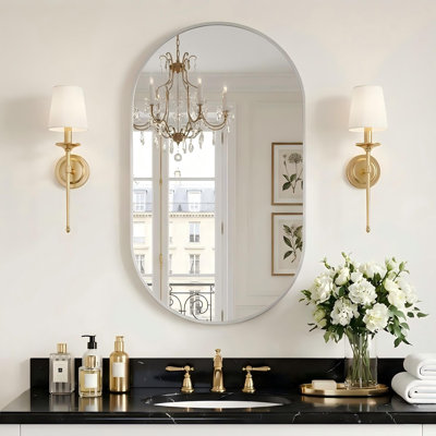 Onshuntay Metal Oval Wall Mirror