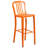 Drumfane 30'' Round Metal Indoor-Outdoor Bar Table Set with 2 Vertical Slat Back Stools-33651159-68072876