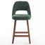 Upholstered Padded Counter Stools Armless Barstools With Wooden Legs For Kitchen Island Bar Counter-660955698