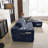 Boneless 106" L-Shape Sectional Couches For Living Room, Cloud Sofa With Chaise, Modern Upholstered Boneless Couch With Deep Seat, Cup Holder & Side Pocket, Sofa Pillows, No Assembly Required-304978228-304978226